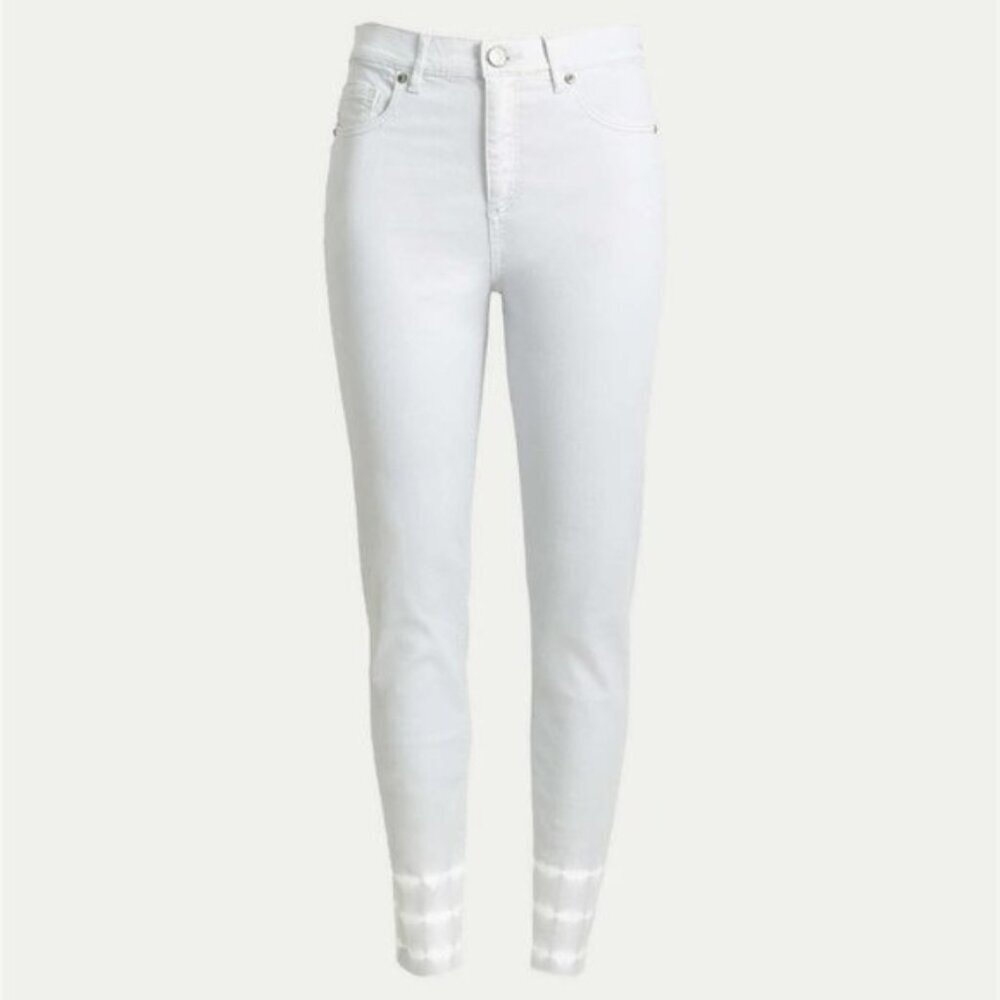 NEW, LOFT High Waist Skinny Tie Dye Dip Jeans - Picture 9 of 16